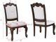 Crown Mark Kiera Coffee Brown Upholstered Dining Side Chair-2