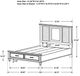 Coaster® Franco 4-Piece Distressed White Queen Storage Bedroom Set-2