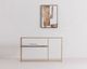 Moe's Home Collection Mies Black/Gold/White Console Table-1