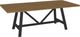 Amisco Customizable Octavia Solid Ash Rectangular Dining Table Top with Metal Base-1