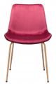 Zuo® Tony Red/Gold Dining Chair-1