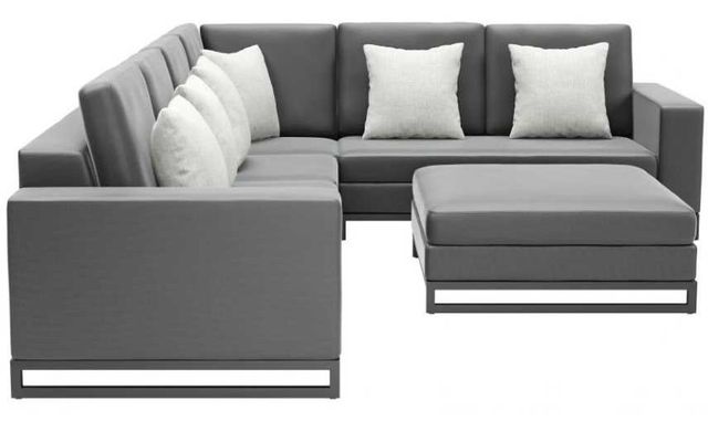 Zuo® Modern Corona Del Mar 4-Piece Graphite Outdoor Fabric Modular Sectional-3