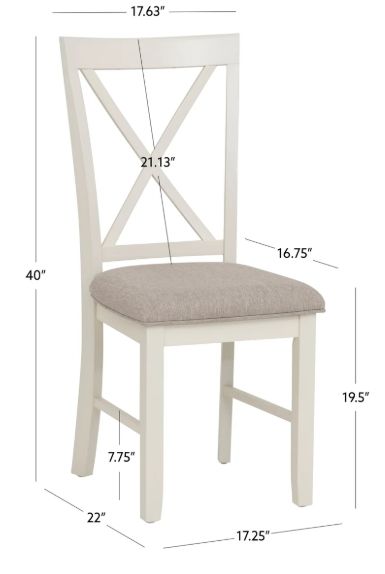 Powell® Jane Gray/Vanilla White Side Chair-2