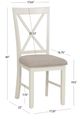 Powell® Jane Gray/Vanilla White Side Chair-2