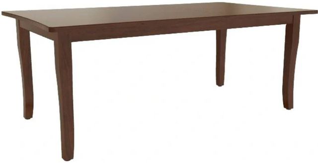 Mavin Customizable 42" x 60" Concave Extendable Dining Table with 18" Leaf-0