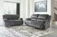 Signature Design by Ashley® Clonmel Charcoal Two Seat Reclining Power Sofa-5