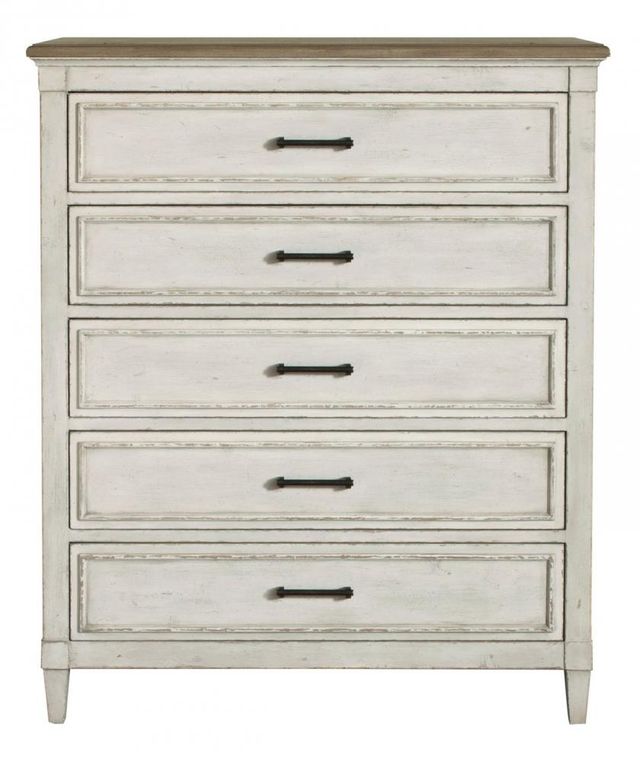 Bassett® Furniture Bella Aged Whitestone 5-Drawers Chest-0