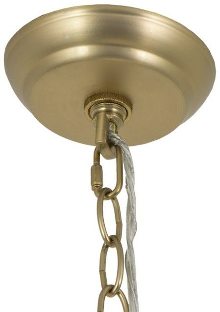 YHD Satin Brass 3-Light Chandelier-4