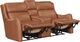 Parker House® Channing Renaissance Cinnamon Leather Power Reclining Loveseat with Console P3-1