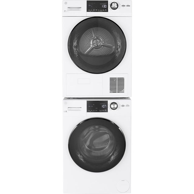 GE® 4.1 Cu. Ft. White Ventless Electric Dryer-2