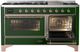 Ilve® Majestic III 60" Emerald Green Pro Style Dual Fuel Liquid Propane Range with Triple Glass Door and Copper Trim-3