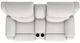 La-Z-Boy® Dorian Porcelain Power Reclining Loveseat with Console, Headrest, and Lumbar-4