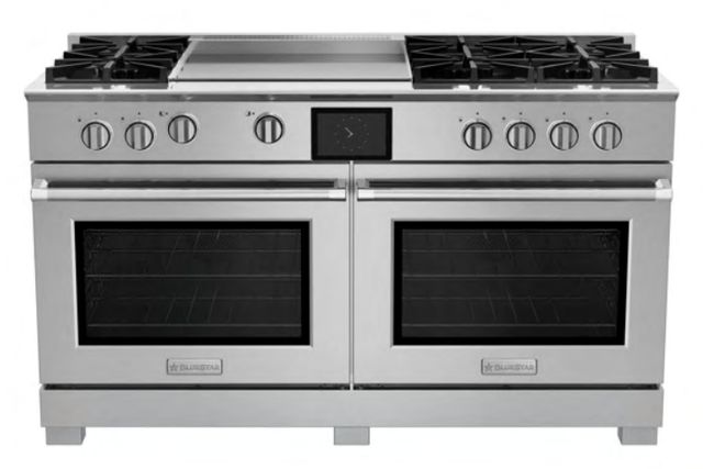Bluestar® 60" Stainless Steel Pro Style Dual Fuel Range-0