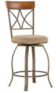 Powell® Hamilton 5-Piece Beige/Medium Cherry/Pewter Gathering Table Set-2
