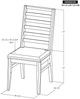 International Furniture Direct Balam Stained White Side Chair-2