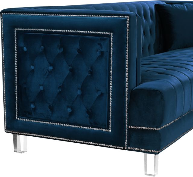 Meridian Furniture Lucas Navy Velvet Chair-1