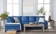 Hughes Furniture® 3700 2-Piece Jitterbug Denim Left-Arm Facing Sectional and Chaise-1