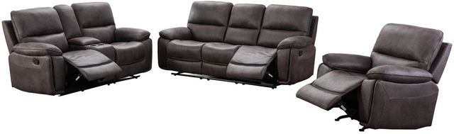 Mazin Furniture Easton Grey Upholstered Rocker Recliner-3