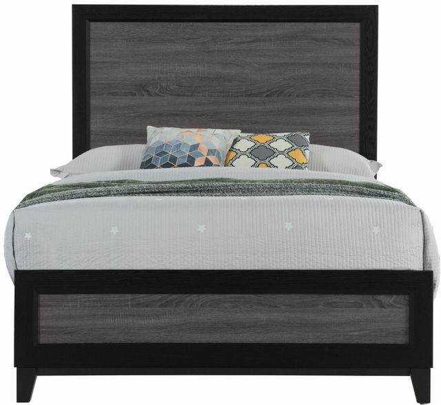 Global Furniture USA Lisbon 5-Piece Black/Gray Full Bedroom Set-2