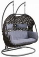 ACME Furniture Vasant Black Fabric/Metal/Wicker Outdoor Hanging Chair-0