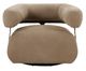 Four Hands Gareth Nubuck Silver Swivel Chair-1