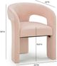 TOV Furniture Malone Blush Chenille Dining Chair-2