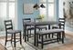 Elements International Martin Black/Gray Counter Side Chair-3