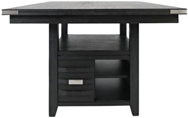 Jofran Inc. Altamonte Dark Charcoal High-Low Square Counter Dining Table-2