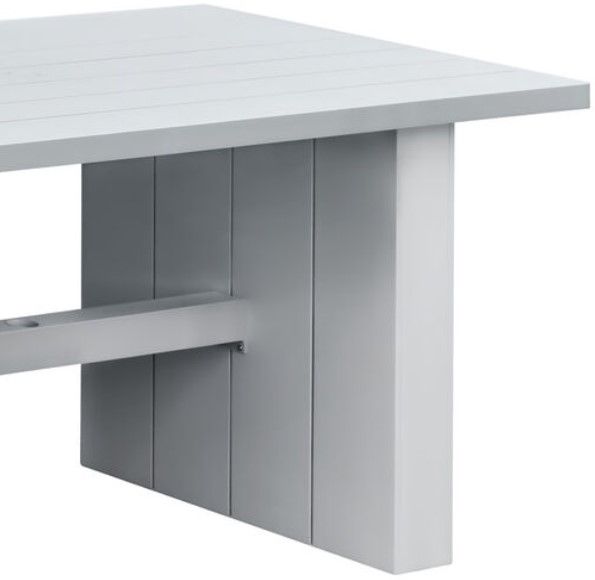 Intercon Nash Buff Aluminum Trestle Outdoor Counter Table-2
