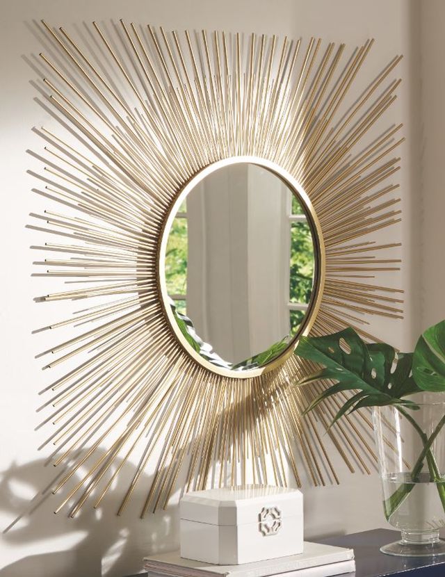 Signature Design by Ashley® Elspeth Gold Accent Mirror-1