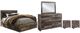 Benchcraft® Derekson 5-Piece Multi Gray Full Panel Storage Bed Set-0
