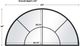 Uttermost® Rousseau Black Window Arch Mirror-2