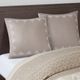 Olliix by INK+IVY Isla Taupe Cotton Embroidered Euro Sham-3