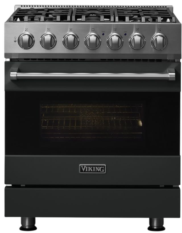 Viking® 3 Series 30" Antique Bronze Pro Style Natural Gas Range-2