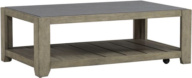 Liberty Furniture Millstone 3-Piece Gray/Nutmeg Occasional Table Set-1