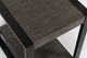 Jofran Inc. Pinnacle Platinum Chairside Table with Black Frame-3