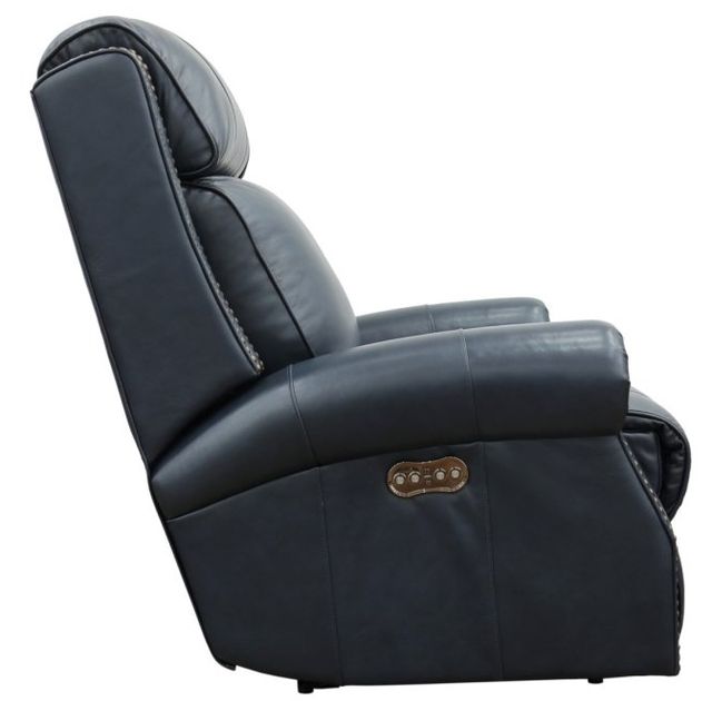BarcaLounger® Blair Shoreham Blue Leather Power Recliner-3