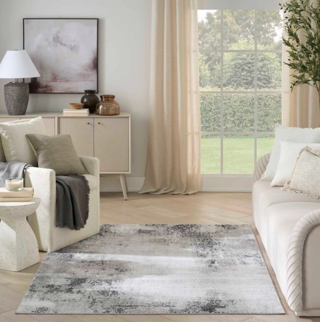 Nourison Home™ Dekor DEK04 Gray Charcoal 5'x7' Style 3 Area Rug-1