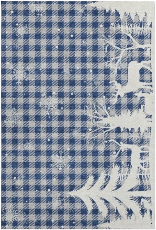 Dalyn™ Rug Company Merry & Bright MY26 Blue 5'x8' Area Rug-0