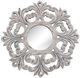 A & B Home Rustic White Wall Mirror-0