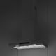 Smeg 30" Matt Black Island Range Hood-1