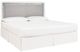 Signature Design by Ashley® Raechalla Gray/White King Upholstered Panel Headboard-2