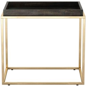 Zuo® Modern Jahre Black Tray Top Side Table with Bass Base-1