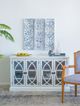 A & B Home White Sitting Buddha-5