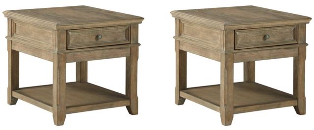 Signature Design by Ashley® Janismore 2 Piece Grayish Brown Living Room Table Set-0