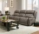 HomeStretch Denali Gray Double Manual Reclining Sofa-1