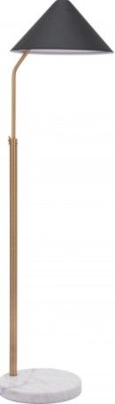 Zuo® Modern Pike Black/White Floor Lamp-0