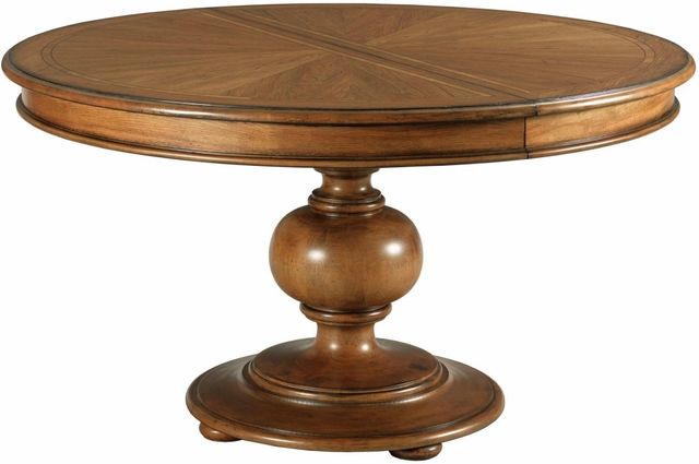 American Drew® Berkshire Hillcrest Warm Cognac Round Dining Table-0