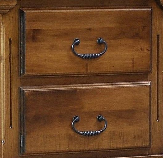 Wolfcraft Furniture Stonehaven Brown 2-Drawer Nightstand -2