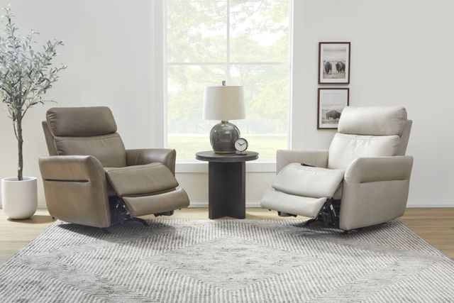 Flexsteel® Artemis Cappuccino Power Rocking Recliner with Power Headrest, Lumbar, Heat, and Massage-2